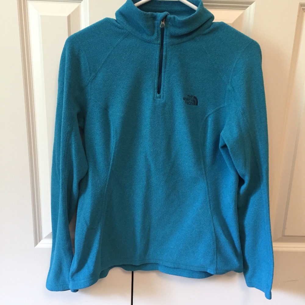 🚫SOLD🚫 North Face Blue Quarter-Zip Polar Fleece Small